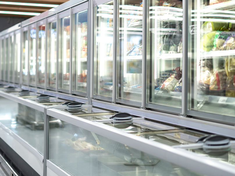 Commercial refrigeration units in a business that relies on dependable HVAC service