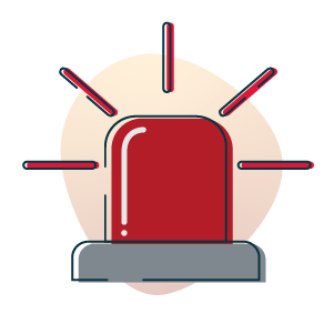 Furnace status light indicating an error code